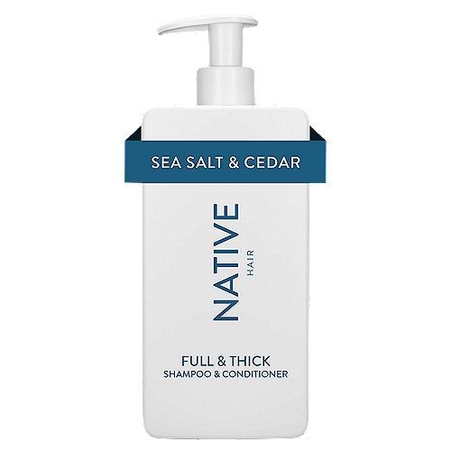 Native Sea Salt & Cedar Hair 2 in 1 Full & Thick Shampoo & Conditioner, 16.5 fl oz