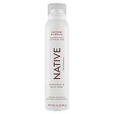 Native Coconut & Vanilla Deodorant & Body Spray, 3.5 oz