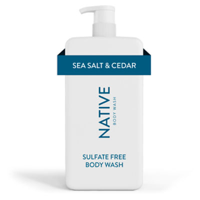 Native Sea Salt & Cedar Body Wash, 36 fl oz