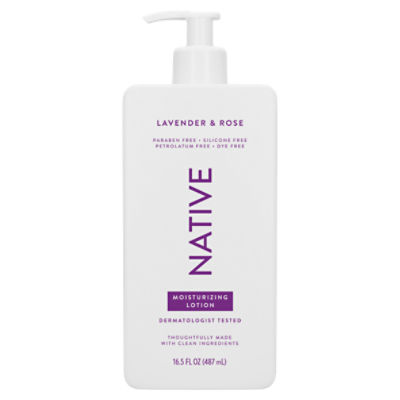 Native Lavender & Rose Moisturizing Lotion, 16.5 fl oz