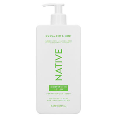 NATIVE Cucumber & Mint Moisturizing Lotion, 16.5 fl oz