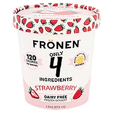 Friendly's Frozen Non-Dairy Strawberry Ice Cream, 16 Ounce