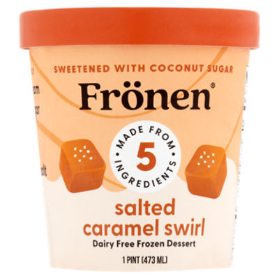 Frönen Salted Caramel Swirl Dairy Free Frozen Dessert, 1 pint