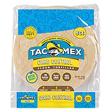 Tacomex Carb Control Flour Tortillas, 8 count, 11.85 oz