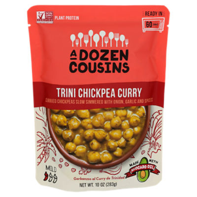 A Dozen Cousins Mild Trini Chickpea Curry, 10 oz