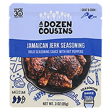 A Dozen Cousins Medium Jamaican Jerk Seasoning Sauce, 3 oz
