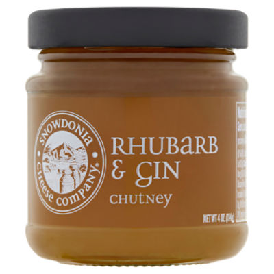 SNOWDONIA CHEESE COMPANY Rhubarb & Gin Chutney, 4 oz