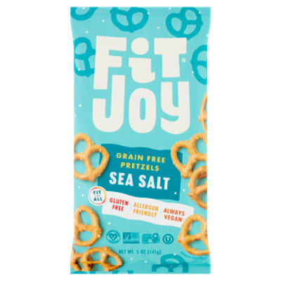 FitJoy Sea Salt Grain Free Pretzels, 5 oz
