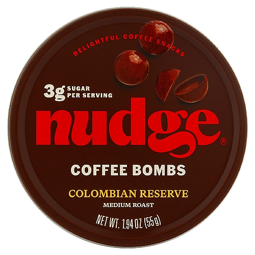 Nudge Colombian Reserve Medium Roast Coffee Bombs, 1.94 oz