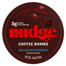 Nudge Brazilian Reserve Medium Roast Coffee Bombs, 1.94 oz
