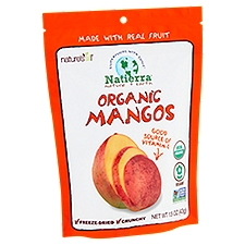 Nature's All Foods Natierra Organic Freeze-Dried Mangos, 1.5 oz