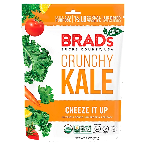 Brad's Plant Based Cheeze It Up Crunchy Kale, 2 oz