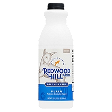 Redwood Hill Farm Plain Goat Milk Kefir Probiotic Drinkable Yogurt, 32 fl oz