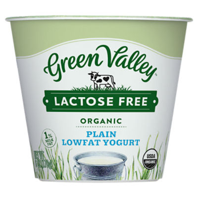Green Valley Creamery Lactose Free Yogurt, Lowfat Plain, Organic 6oz ShopRite