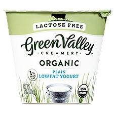 Green Valley Creamery Lactose Free Yogurt, Lowfat Plain, Organic 6oz