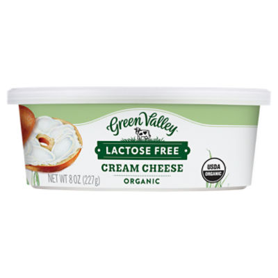 Green Valley Lactose Free Organic Cream Cheese, 8oz tub