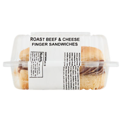 Fresh Creative Cuisine Roast Beef & Cheese Finger Sandwiches, 6.5 oz