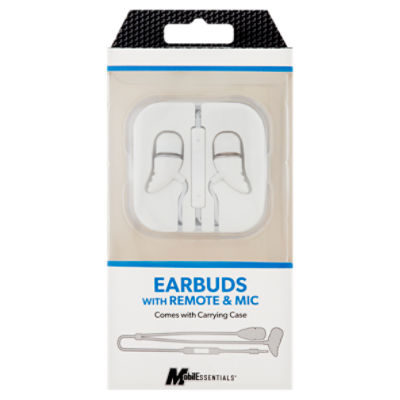 MobilEssentials Earbuds with Remote Mic ShopRite