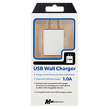 MobilEssentials 1.0A USB Wall Charger