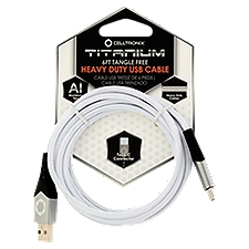 Celltronix Titanium Heavy Duty USB Cable 6Ft Tangle Free Type-C Connector
