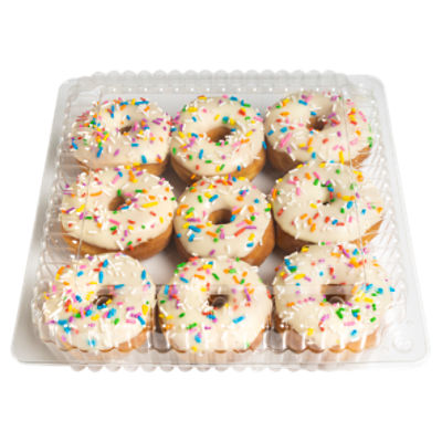 CT Bakery Mini Celebration Ring Donuts, 9 count, 10.79 oz