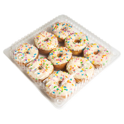 CT Bakery Mini Celebration Ring Donuts, 9 count, 10.79 oz - Fairway