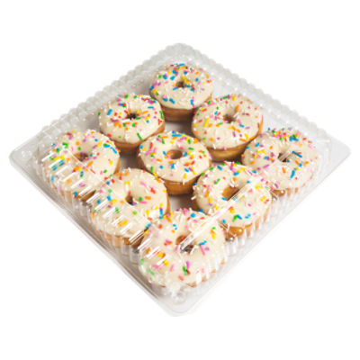 CT Bakery Mini Celebration Ring Donuts, 9 count, 10.79 oz