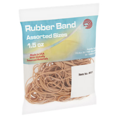 Rite Aid Home Rubber Bands, Assorted Sizes, Natural Color - 1.5 oz
