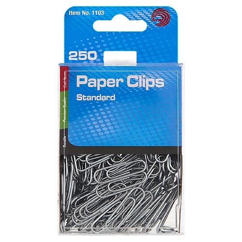 Ava Standard Paper Clips, 250 count