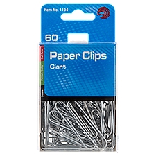 Ava Giant Paper Clips, 60 count, 60 Each