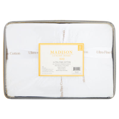 Madison Luxury Home Ultra-Fine  Cotton 500 Full Premium All-Season Sheets