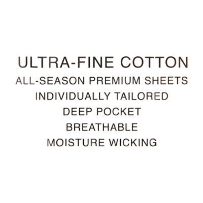 Madison Luxury Home Ultra-Fine  Cotton 500 Full Premium All-Season Sheets
