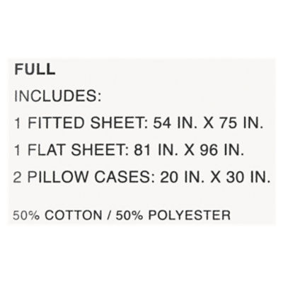 Madison Luxury Home Ultra-Fine  Cotton 500 Full Premium All-Season Sheets