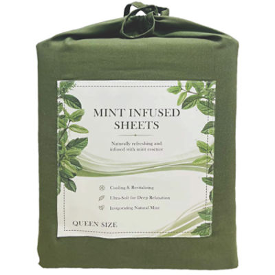 Avantix Inc Mint Infused Sheet Set, Queen, 1 Each