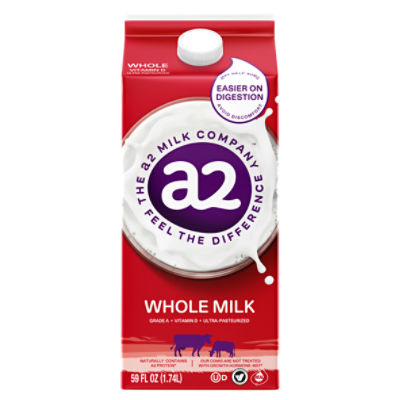 a2 Milk Whole Milk, 59 fl oz, 59 Fluid ounce