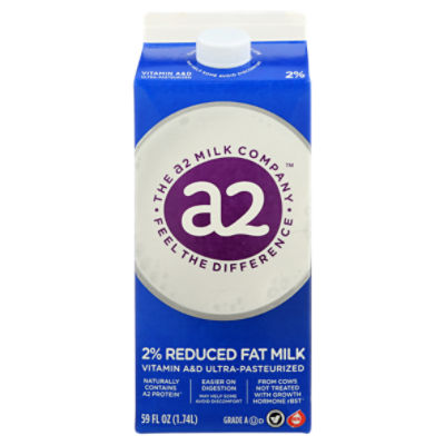 a2 Milk 2% Reduced Fat Milk, 59 fl oz, 59 Fluid ounce