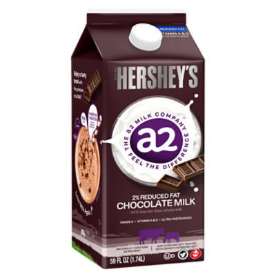 Hershey's A2 2% Reduced Fat Chocolate Milk, 59 Fl Oz