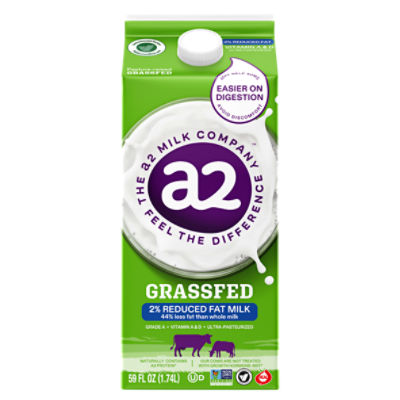 The A2 Milk Company Grassfed 2% Reduced Fat Milk, 59 fl oz