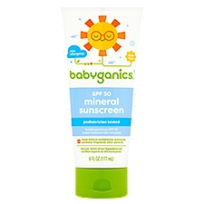 Babyganics Broad Spectrum Mineral Sunscreen, SPF 50, 6 fl oz, 6 Fluid ounce