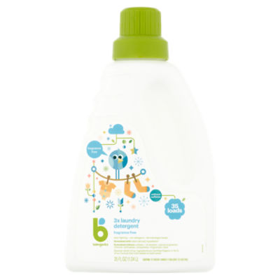 Babyganics Fragrance Free 3x, Laundry Detergent, 35 Fluid ounce
