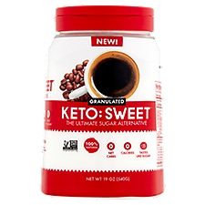Keto:Sweet The Ultimate Sugar Alternative, Granulated, 19 Ounce