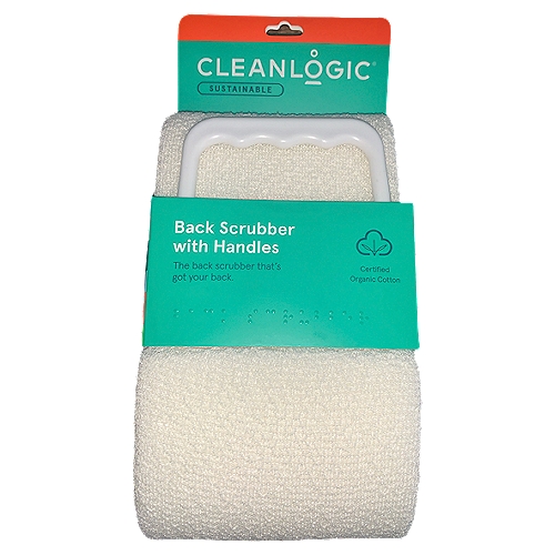Cleanlogic Back Scrubber with Handles