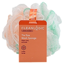 Cleanlogic Bath and Body Tie Dye Mesh Sponge, 1 count