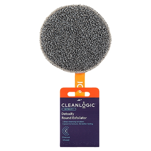 Cleanlogic Detoxify Round Exfoliator Scrubber