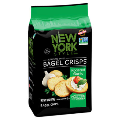 New York Style Bagel Crisps The Original Authentic Baked Roasted Garlic