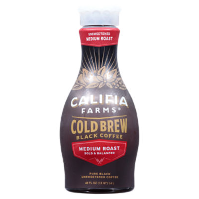 SToK Black, Sweetened, Dark Roast Not Too Sweet Arabica-Based Blend Cold  Brew Coffee, 48 fl oz Bottle