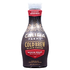 Califia Farms Pure Black Medium Roast Cold Brew Coffee 48 Fluid Ounces, 48 Fluid ounce