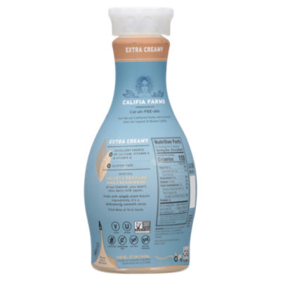 Califia Farms Oat Milk Zero Sugar Gluten Free 48 Oz , 40 OFF