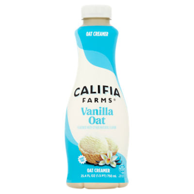 Califia Farms Vanilla Flavored Oat Creamer, 25.4 fl oz, 25.4 Fluid ounce
