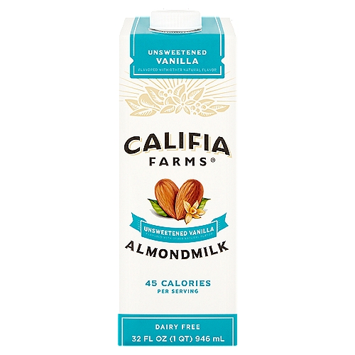 Califia Farms Unsweetened Vanilla Almondmilk, 32 fl oz